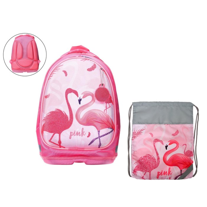 Рюкзак каркасный Calligrata, 39 х 28 х 18 см, «Фламинго» + мешок для обуви
Рюкзак каркасный Calligrata, 39 х 28 х 18 см, «Фламинго» + мешок для обуви