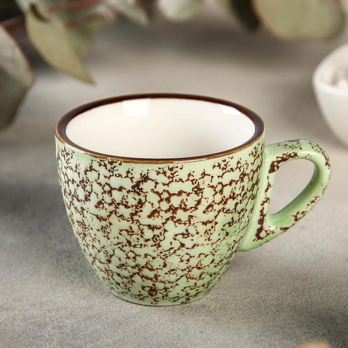 Кофейная чашка фарфоровая Wilmax Splash, 110 мл, цвет фисташковый
Кофейная чашка фарфоровая Wilmax Splash, 110 мл, цвет фисташковый