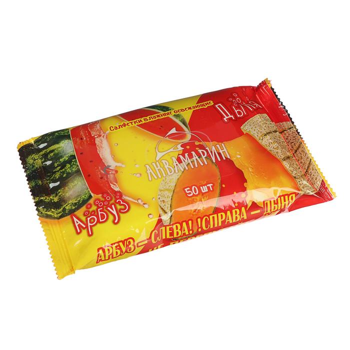 Влажные салфетки «Аквамарин», арбуз и дыня, освежающие, 50 шт.
Влажные салфетки «Аквамарин», арбуз и дыня, освежающие, 50 шт.