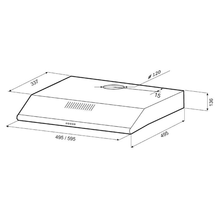 Вытяжка KRONA OLIVIA 500 INOX PB, плоская, 390 м3/ч, 3 скорости, 50 см, серебристая
Вытяжка KRONA OLIVIA 500 INOX PB, плоская, 390 м3/ч, 3 скорости, 50 см, серебристая