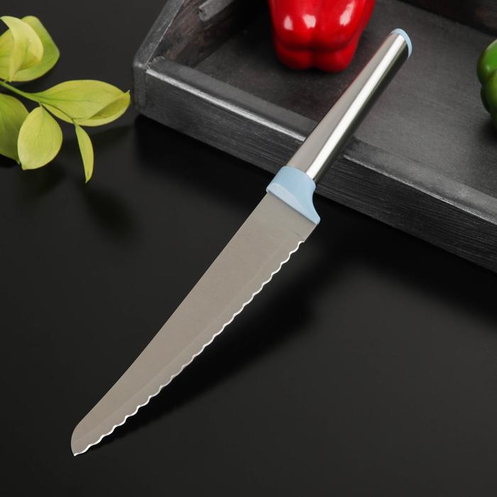 Нож Cloud, хлебный, лезвие 17,5 см, цвет МИКС
Нож Cloud, хлебный, лезвие 17,5 см, цвет МИКС