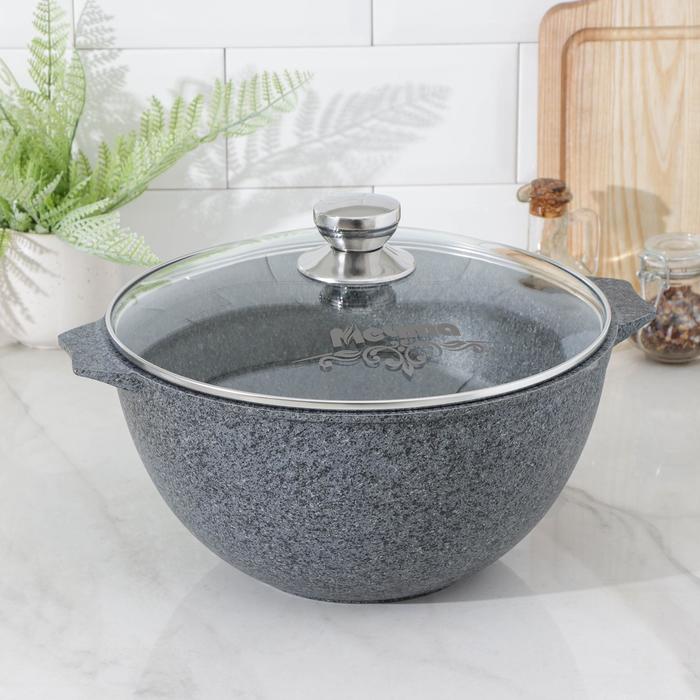 Казан Premium, 6 л, антипригарное покрытие, цвет серый
Казан Premium, 6 л, антипригарное покрытие, цвет серый