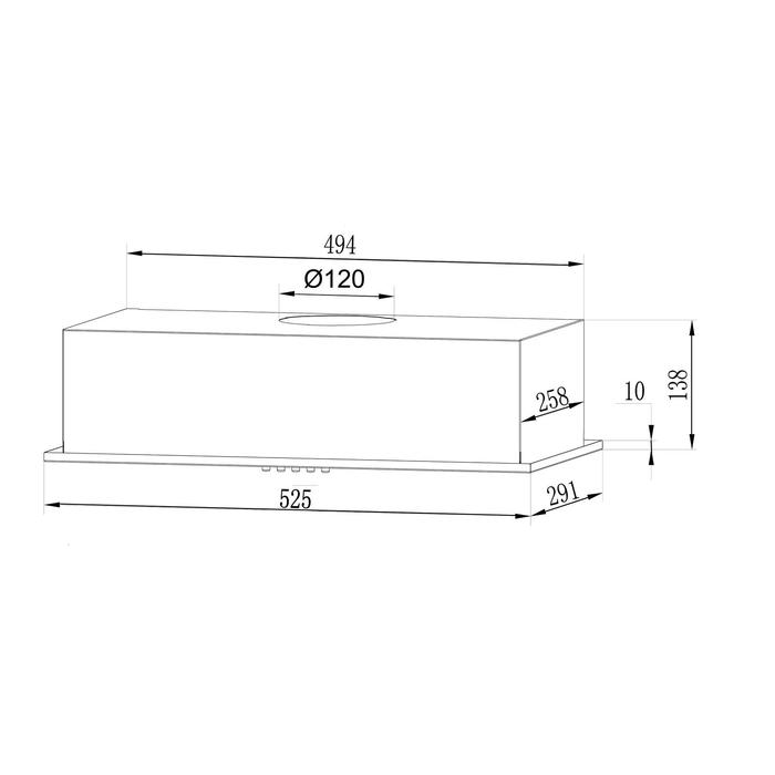 Вытяжка Lex GS BLOC LIGHT 600 INOX, встраиваемая, 500 м3/ч, 3 скорости, 60 см, серебристая
Вытяжка Lex GS BLOC LIGHT 600 INOX, встраиваемая, 500 м3/ч, 3 скорости, 60 см, серебристая