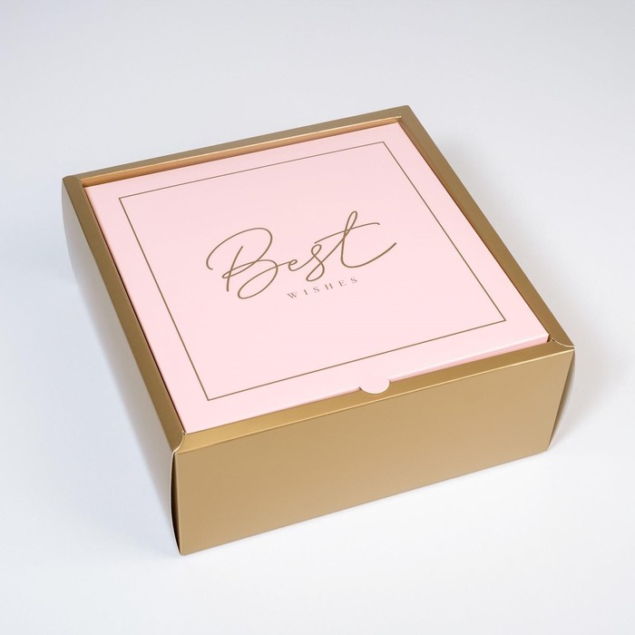 Коробка складная «С любовью», 25 × 25 × 10 см 
Коробка складная «С любовью», 25 × 25 × 10 см