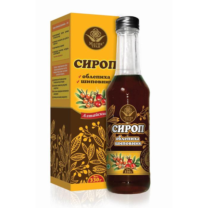 Сироп «Магия трав», облепиха, шиповник, 330 г 
Сироп «Магия трав», облепиха, шиповник, 330 г