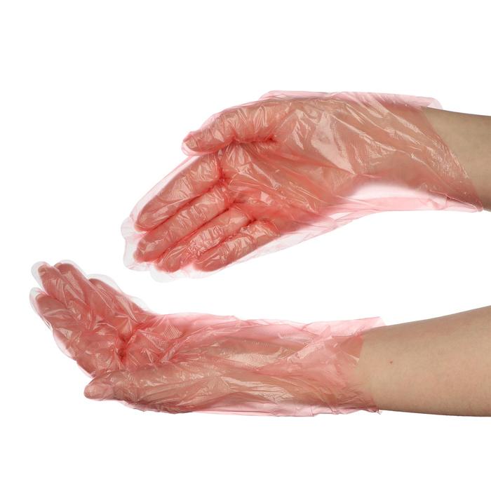 Перчатки одноразовые, размер L, 100 шт в упаковке красный цвет
Перчатки одноразовые, размер L, 100 шт в упаковке красный цвет