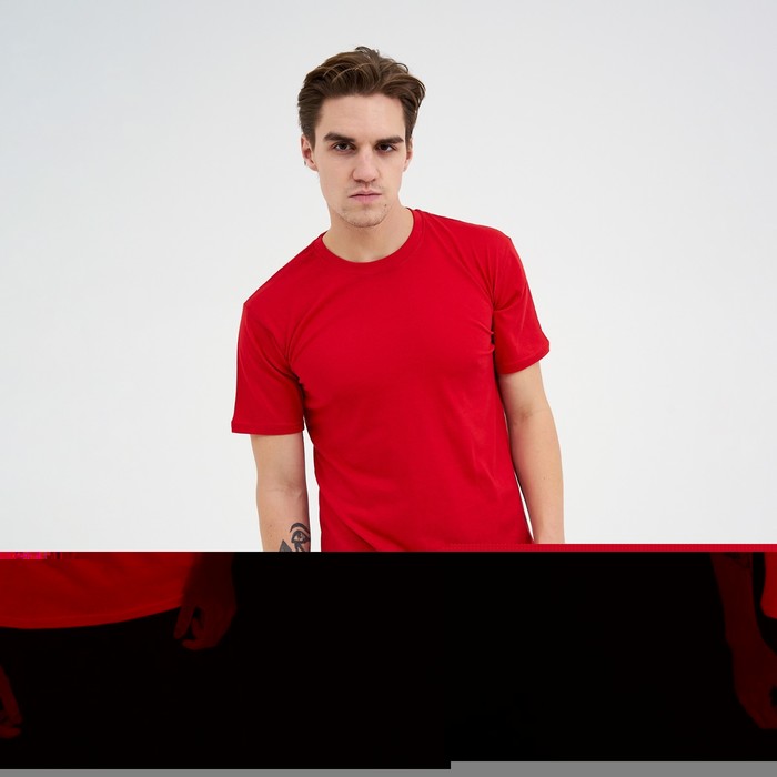 Футболка мужская однотонная, цвет красный, размер 54
Футболка мужская однотонная, цвет красный, размер 54