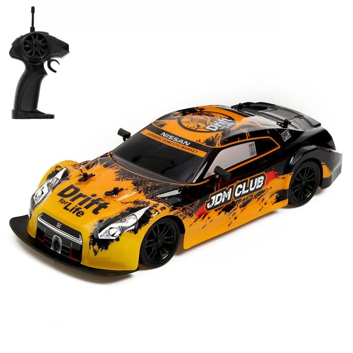 Машина радиоуправляемая Nissan GTR Drift, 1:16, работает от аккумулятора
Машина радиоуправляемая Nissan GTR Drift, 1:16, работает от аккумулятора