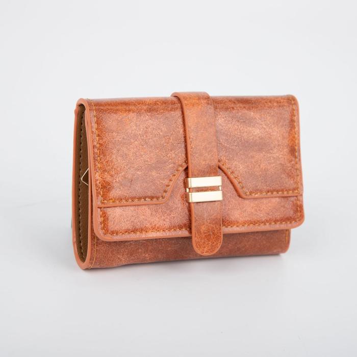 Кошелёк на клапане, цвет коричневый
Кошелёк на клапане, цвет коричневый