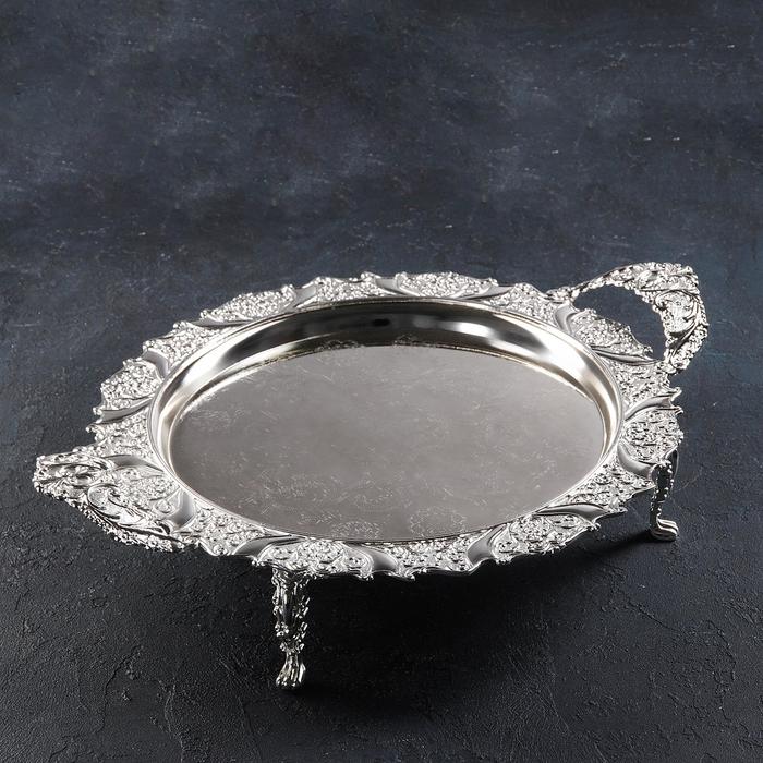 Поднос «Гранж», 54,5×42×12,5 см, цвет серебряный
Поднос «Гранж», 54,5×42×12,5 см, цвет серебряный