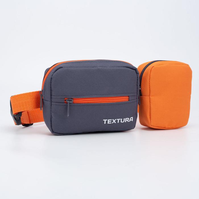 Сумка детская поясная на молнии, наружный карман, цвет серый/оранжевый
Сумка детская поясная на молнии, наружный карман, цвет серый/оранжевый