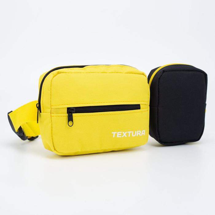 Сумка детская поясная, 2 отдела на молнии, наружный карман, длинный ремень, цвет жёлтый/чёрный
Сумка детская поясная, 2 отдела на молнии, наружный карман, длинный ремень, цвет жёлтый/чёрный