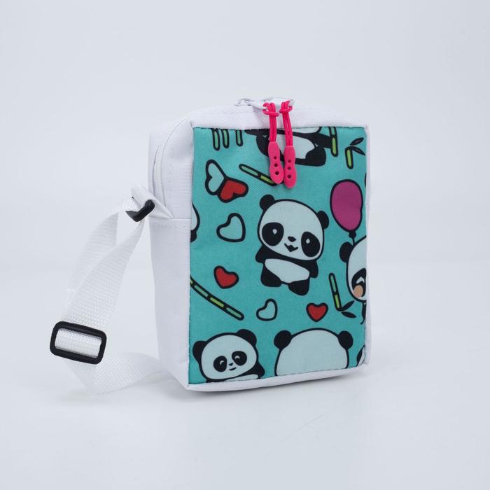 Сумка детская на молнии, регулируемый ремень, цвет бирюзовый/белый
Сумка детская на молнии, регулируемый ремень, цвет бирюзовый/белый