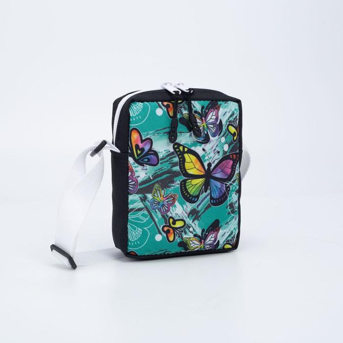 Сумка детская, отдел на молнии, регулируемый ремень, цвет бирюзовый/чёрный
Сумка детская, отдел на молнии, регулируемый ремень, цвет бирюзовый/чёрный