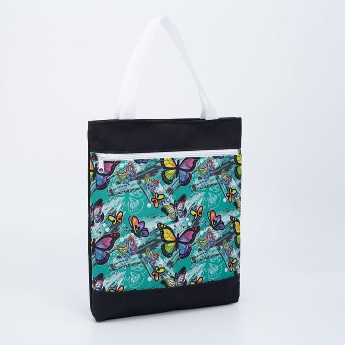 Сумка-шопер на молнии с подкладкой, наружный карман, цвет чёрный/бирюзовый
Сумка-шопер на молнии с подкладкой, наружный карман, цвет чёрный/бирюзовый