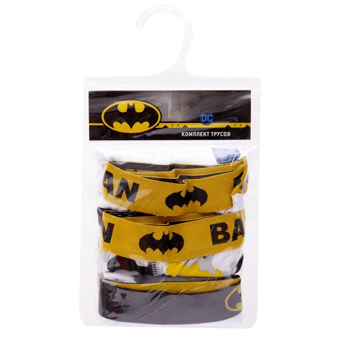 фото Комплект трусов для мальчиков batman, рост 110-116 см, 3 шт в наборе