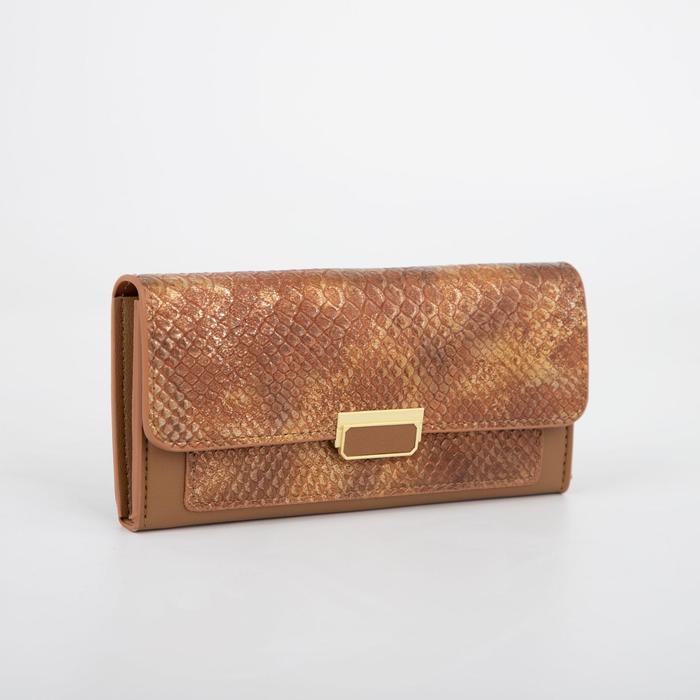 Кошелёк на кнопке, цвет коричневый
Кошелёк на кнопке, цвет коричневый