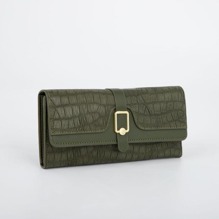 Кошелёк на кнопке, цвет зелёный
Кошелёк на кнопке, цвет зелёный