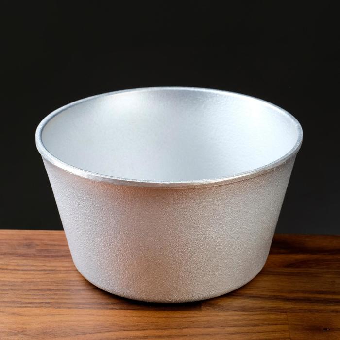 Форма хлебная 16.5*12.5*9 см, круглая
Форма хлебная 16.5*12.5*9 см, круглая