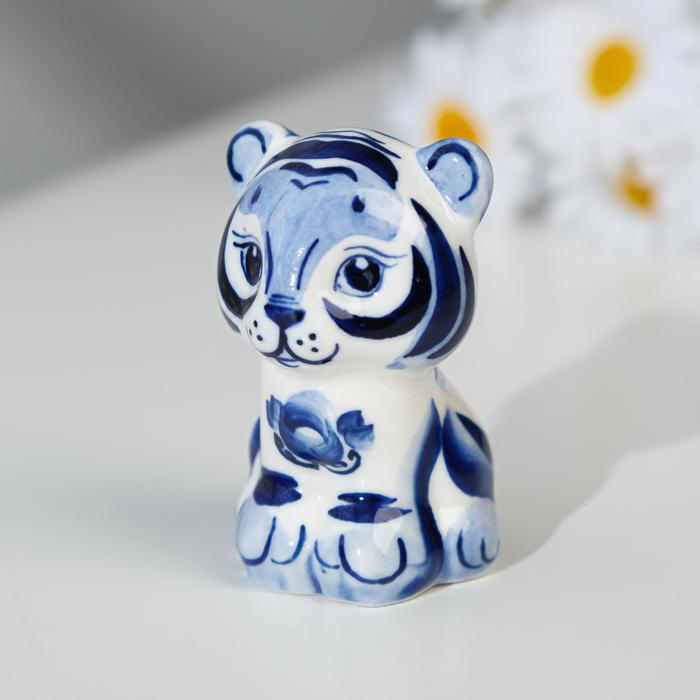 Сувенир "Тигр Ники", гжель 
Сувенир "Тигр Ники", гжель