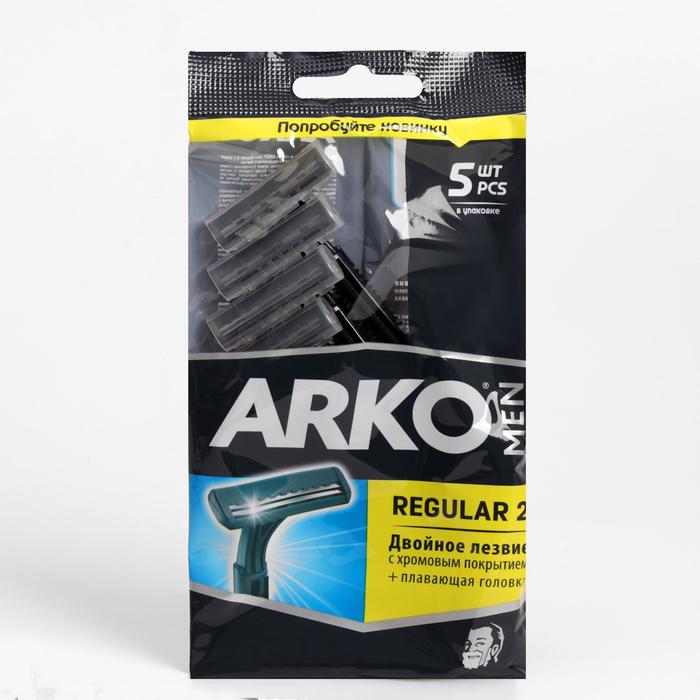 Бритвенные станки одноразовые Arko "Стандарт", 2 лезвия, 5 шт 
Бритвенные станки одноразовые Arko "Стандарт", 2 лезвия, 5 шт