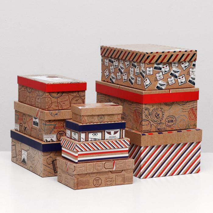 Набор коробок 10 в 1 "Почта", 30,5 х 20 х 13 - 12 х 6,5 х 4 см
Набор коробок 10 в 1 "Почта", 30,5 х 20 х 13 - 12 х 6,5 х 4 см