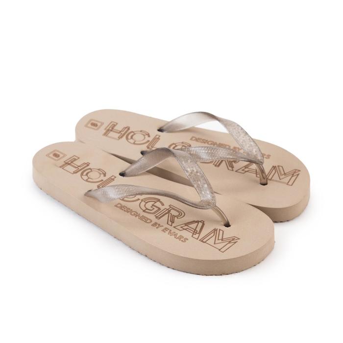 Сланцы женские HOLOGRAM, цвет песочный/серый, размер 36 
Сланцы женские HOLOGRAM, цвет песочный/серый, размер 36