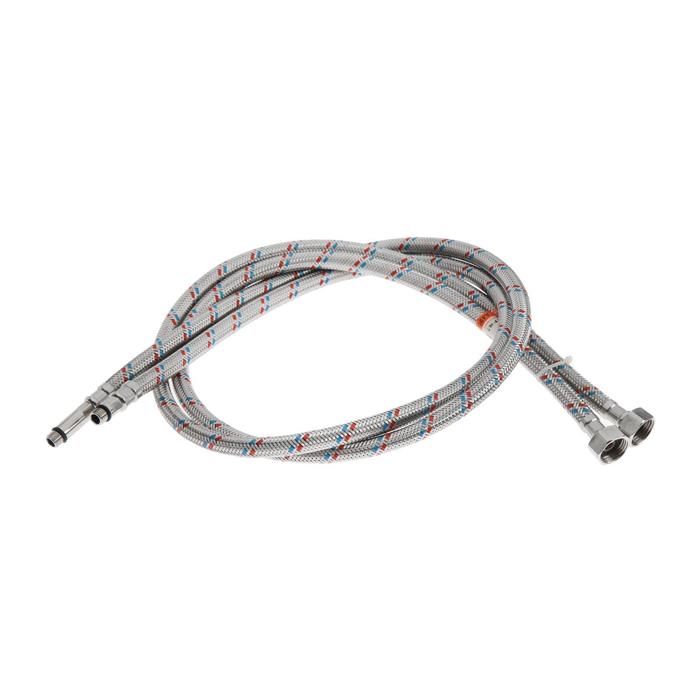 Подводка гибкая для смесителя Accoona A490-12, M10, 120 см, набор 2 шт, нержавеющая сталь