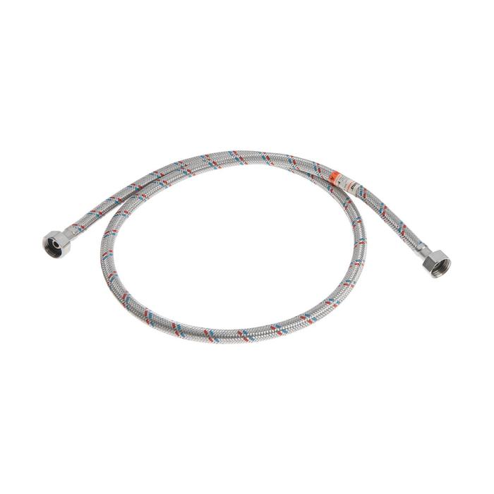 Подводка гибкая для воды Accoona A492-12, внутренняя резьба 1/2", 120 cм, нержавеющая сталь