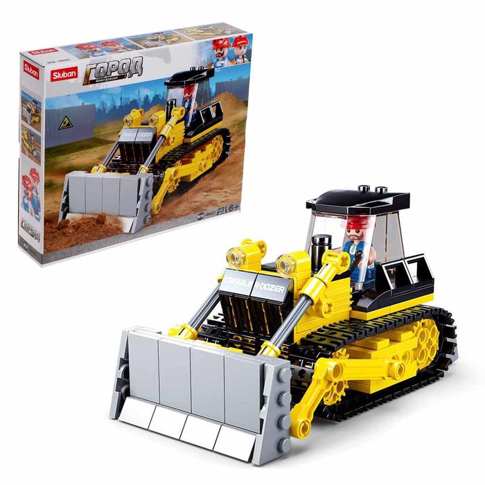 Конструктор Город «Бульдозер», 231 деталь
Конструктор Город «Бульдозер», 231 деталь