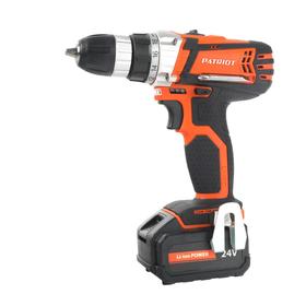 Дрель-шуруповерт аккумуляторная PATRIOT BR244LiLED, 24 B, 2х2 Aч, Li-Ion, 33 Нм, фонарь
Дрель-шуруповерт аккумуляторная PATRIOT BR244LiLED, 24 B, 2х2 Aч, Li-Ion, 33 Нм, фонарь