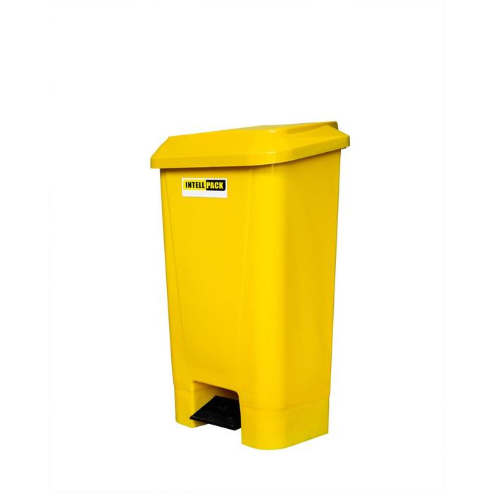 Мусорный контейнер 60л с педалью желтый
Мусорный контейнер 60л с педалью желтый