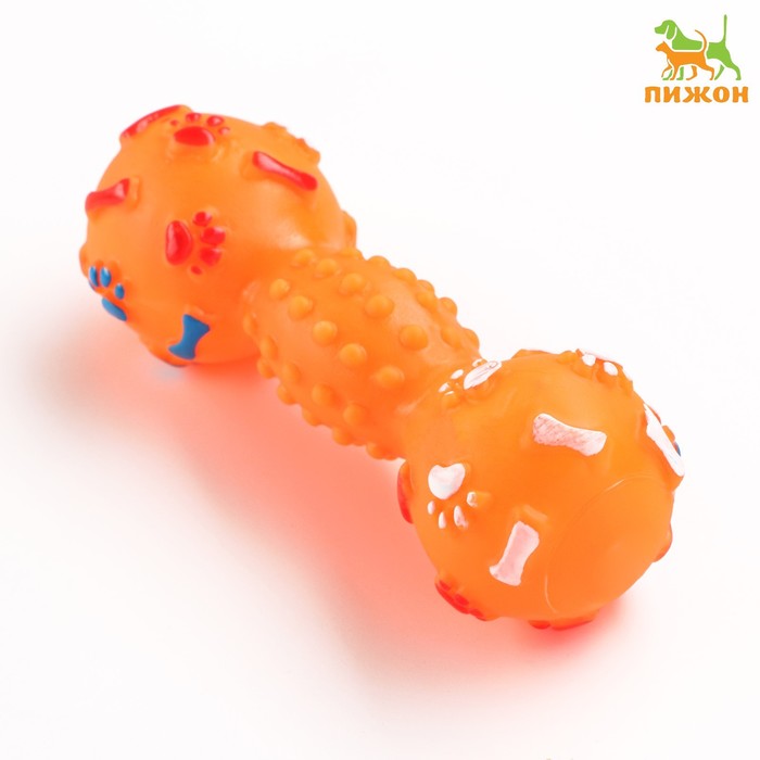 Игрушка пищащая "Гантель с лапками" для собак, 13 см, микс цветов
Игрушка пищащая "Гантель с лапками" для собак, 13 см, микс цветов