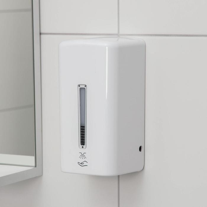 Диспенсер для антисептика/жидкого мыла, 1000 мл, сенсорный, цвет белый
Диспенсер для антисептика/жидкого мыла, 1000 мл, сенсорный, цвет белый