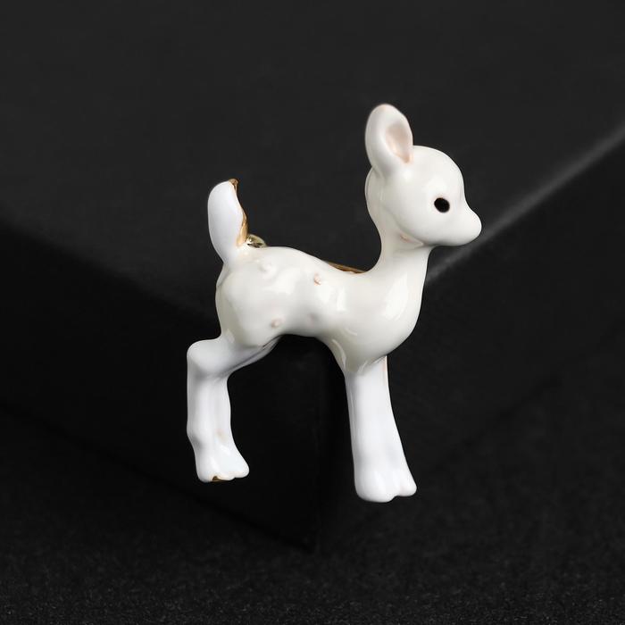 Брошь "Оленёнок" детёныш, цвет белый в золоте
Брошь "Оленёнок" детёныш, цвет белый в золоте