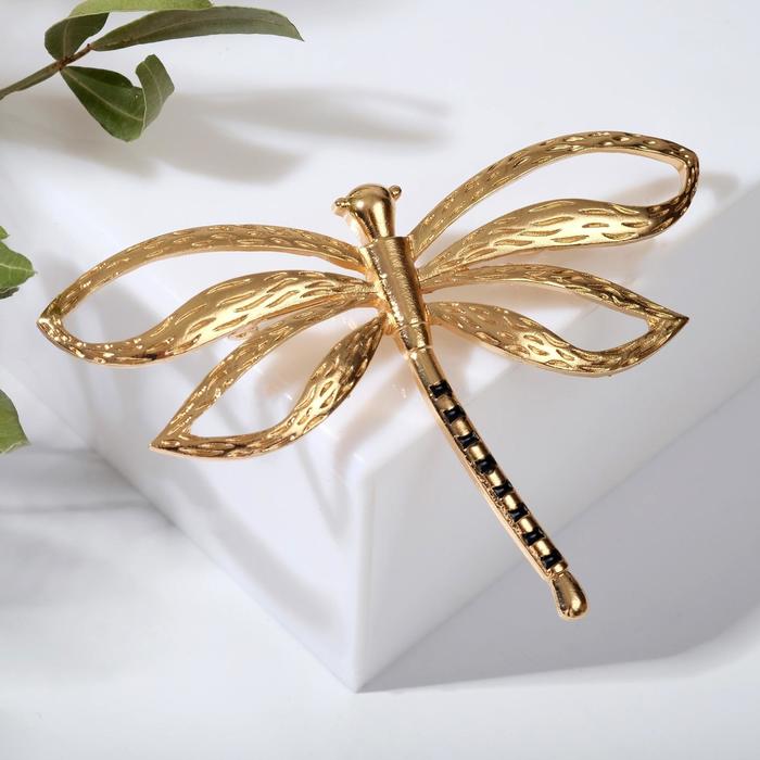 Брошь крупная "Стрекоза", цвет золото
Брошь крупная "Стрекоза", цвет золото