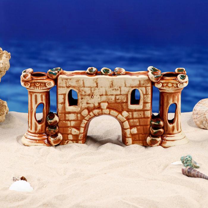 Декорация для аквариума "Грот с колоннами", коричневая, 5х26х12 см
Декорация для аквариума "Грот с колоннами", коричневая, 5х26х12 см