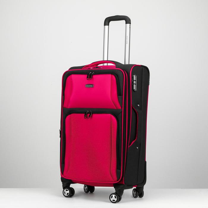 Чемодан средний, 24", отдел на молнии, наружный карман, 4 колеса, цвет серый/розовый
Чемодан средний, 24", отдел на молнии, наружный карман, 4 колеса, цвет серый/розовый