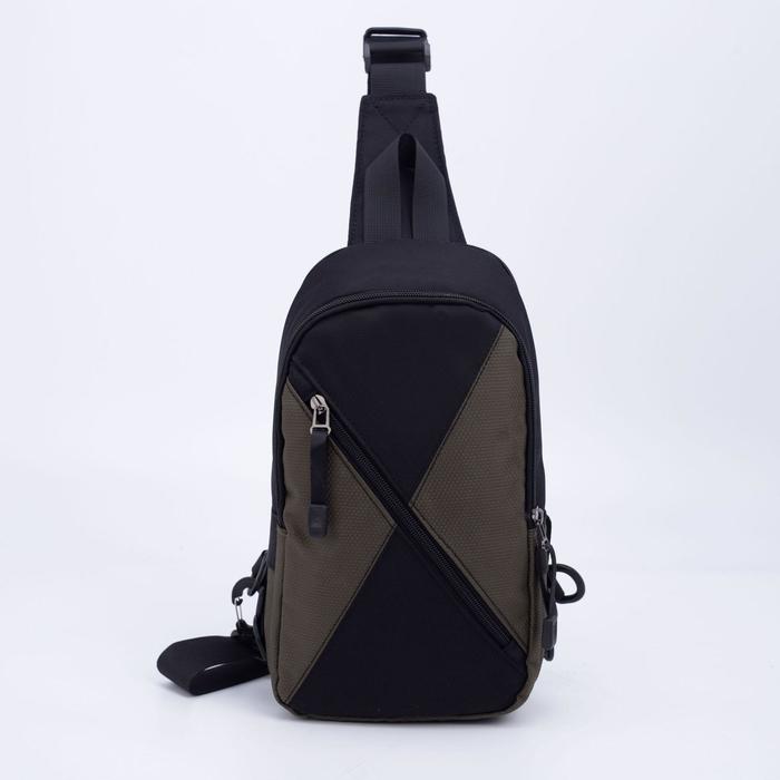 Рюкзак, отдел на молнии, наружный карман, цвет чёрный/хаки
Рюкзак, отдел на молнии, наружный карман, цвет чёрный/хаки