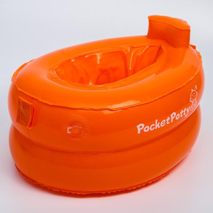 Надувной дорожный горшок PocketPotty. Цвет оранжевый.
Надувной дорожный горшок PocketPotty. Цвет оранжевый.