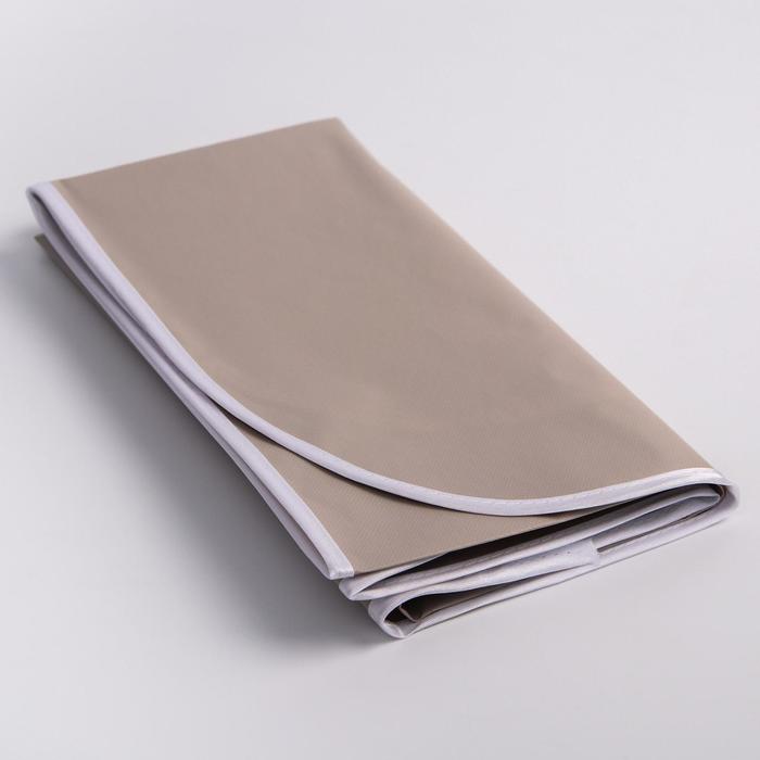 Клеёнка подкладная с ПВХ покрытием. Цвет серо-бежевый.
Клеёнка подкладная с ПВХ покрытием. Цвет серо-бежевый.