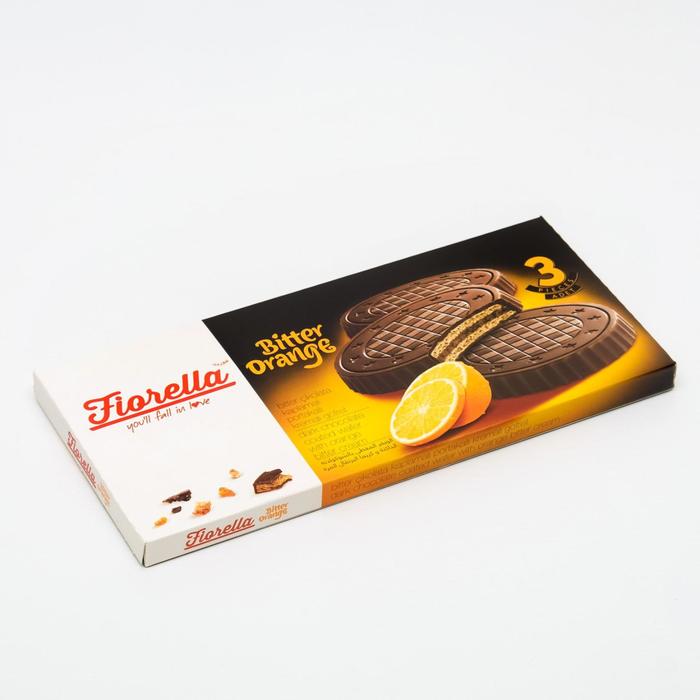 Вафли Fiorella с апельсиновым кремом в горьком шоколаде, 60 г
Вафли Fiorella с апельсиновым кремом в горьком шоколаде, 60 г