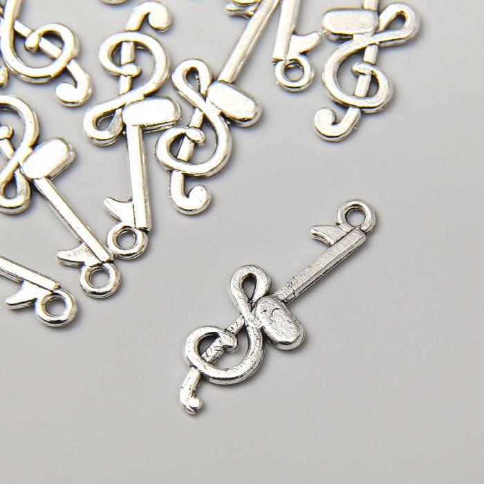 Декор металл для творчества "Скрипичный ключик" серебро 3х1,1 см
Декор металл для творчества "Скрипичный ключик" серебро 3х1,1 см