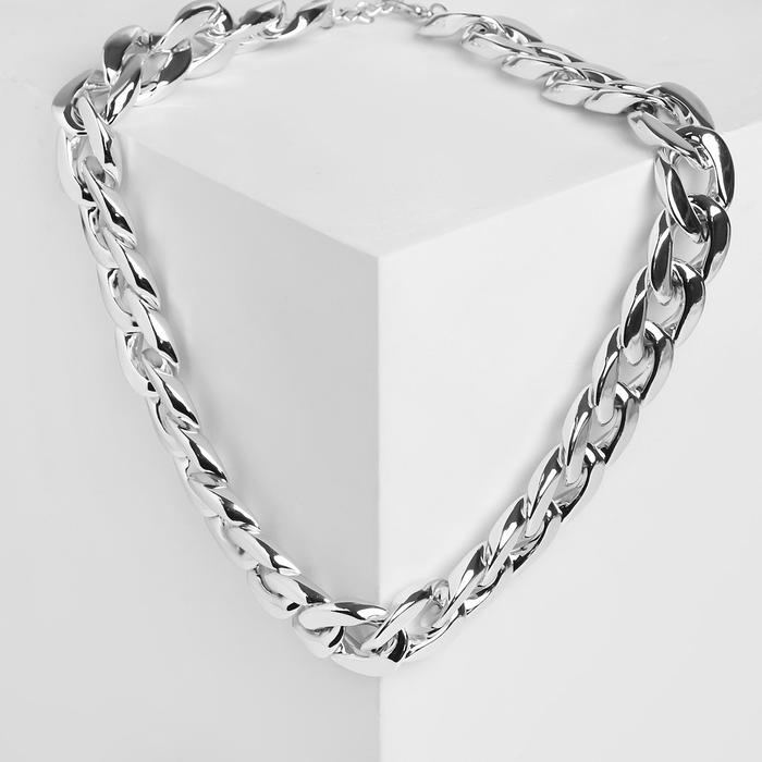 Колье "Цепь бруклин", цвет серебро, 50см
Колье "Цепь бруклин", цвет серебро, 50см