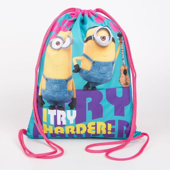 Мешок для обуви, отдел на шнурке, цвет голубой, «Гадкий Я»
Мешок для обуви, отдел на шнурке, цвет голубой, «Гадкий Я»