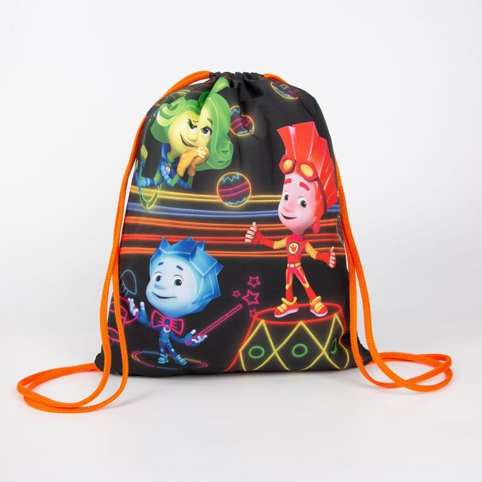 Мешок для обуви, отдел на шнурке, цвет чёрный, «Фиксики» 
Мешок для обуви, отдел на шнурке, цвет чёрный, «Фиксики»