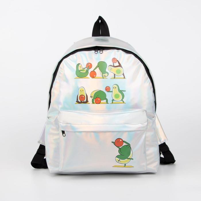 Рюкзак на молнии, цвет серебристый
Рюкзак на молнии, цвет серебристый