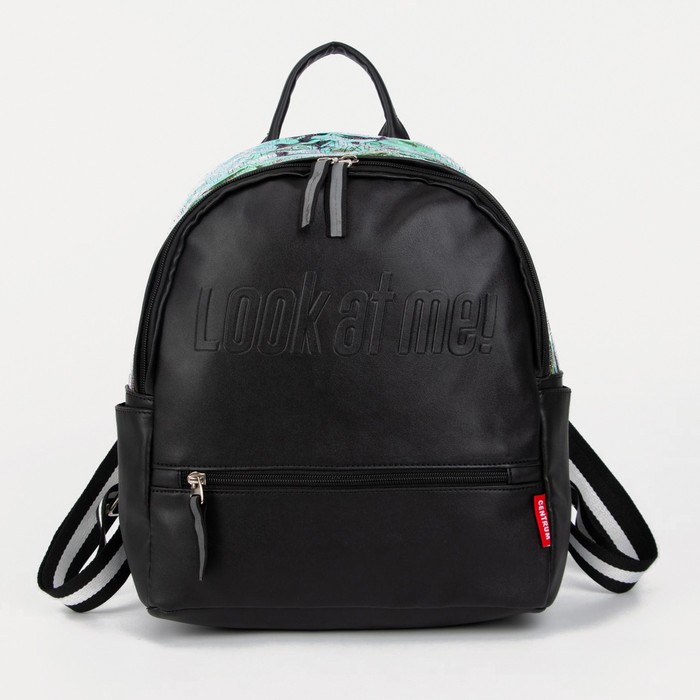 Рюкзак на молнии, цвет чёрный
Рюкзак на молнии, цвет чёрный