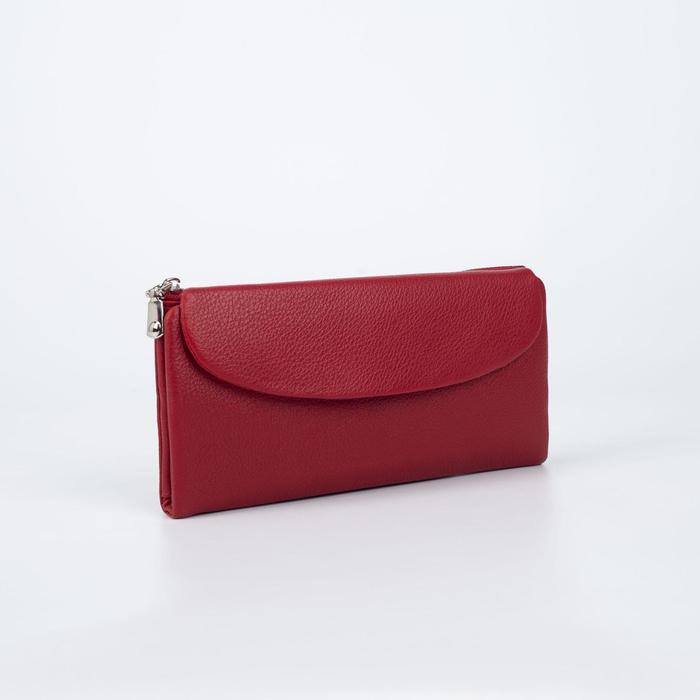 Кошелёк женский, 3 отдела на магнитах, цвет бордовый 
Кошелёк женский, 3 отдела на магнитах, цвет бордовый