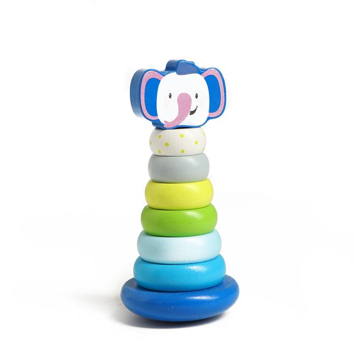 Детская развивающая пирамидка «Слоник» 7×7×15,5 см
Детская развивающая пирамидка «Слоник» 7×7×15,5 см